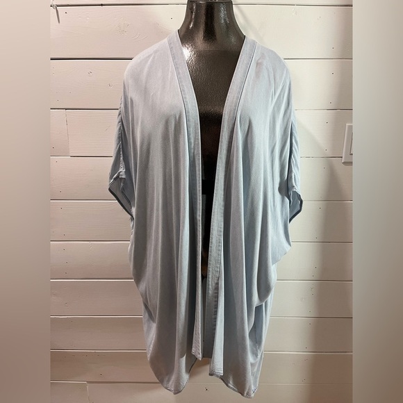 Draped Pale Blue Jacket – Azure Skies – S/M - Picture 1 of 11